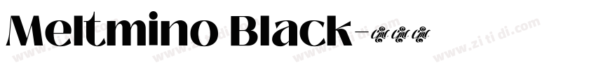 Meltmino Black字体转换